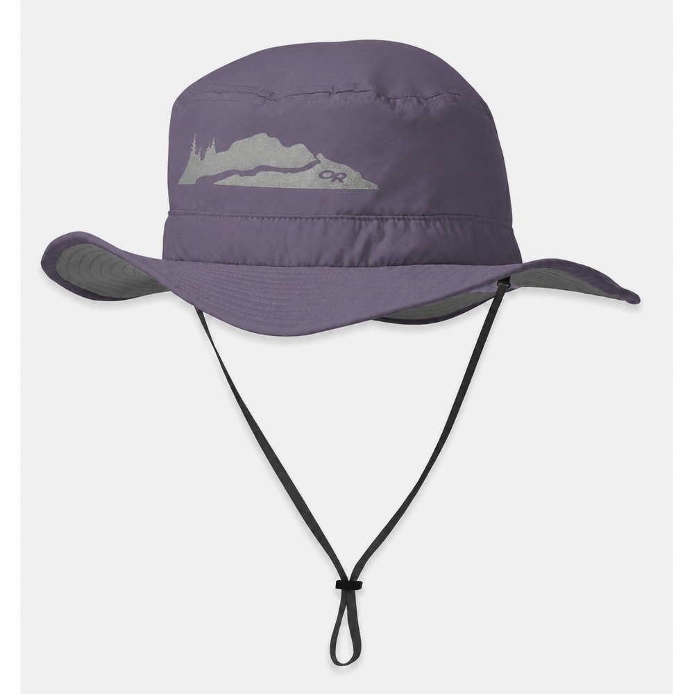 OUTDOOR RESEARCH Helios Kids Unisex Sun Hat Medium Purple Wide Brim  3-6Y UPF 30